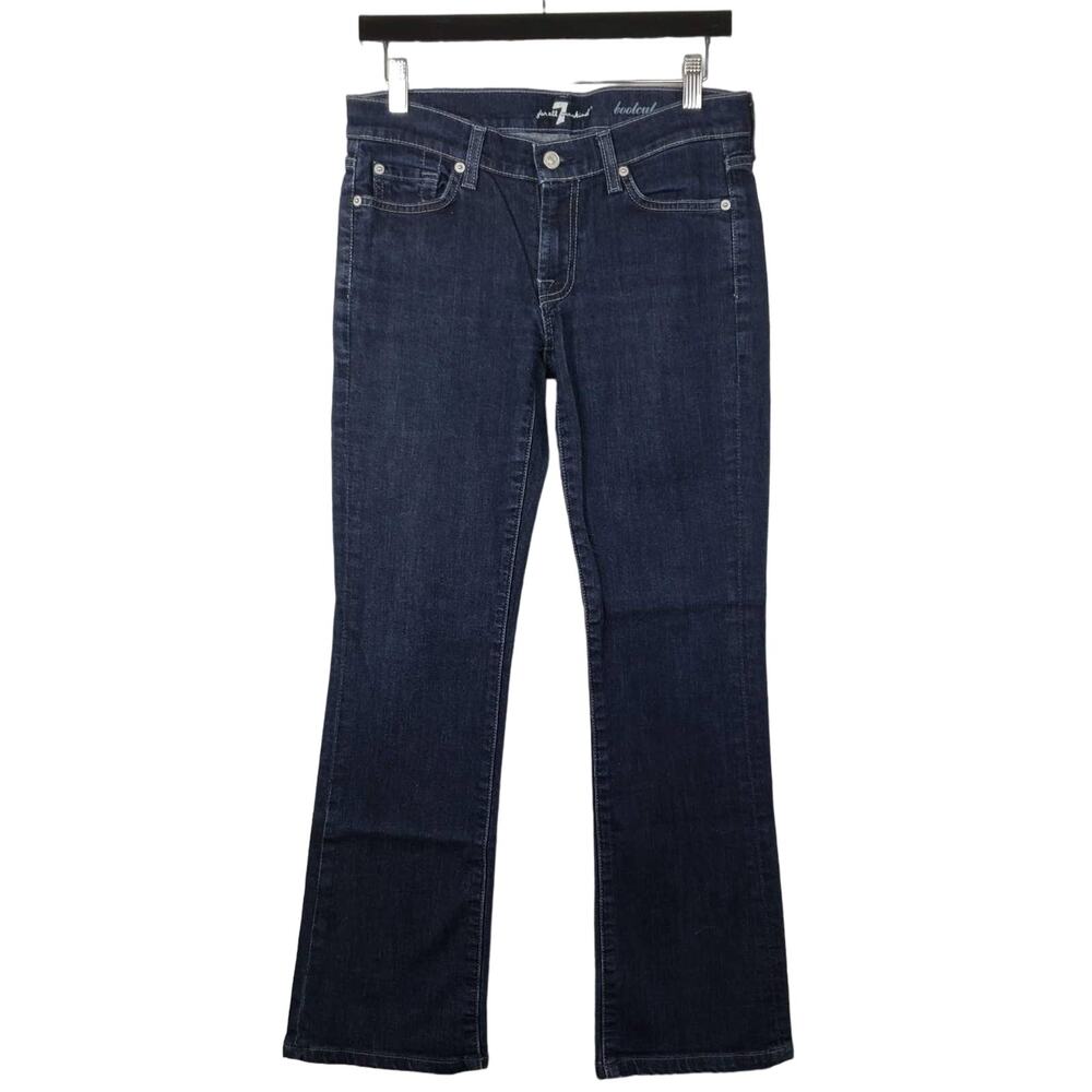 7 FAMK Bootcut Dark Wash Jeans - 28
